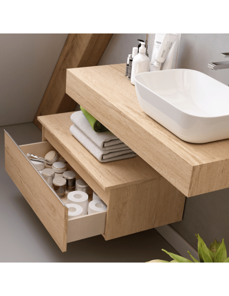 Mueble de baño bajo 80x32x45 cm Toscana (Interior)