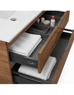 Mueble baño madera roble tabaco Nepal 2