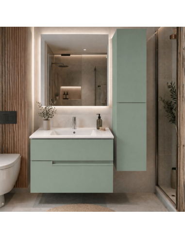 Mueble baño verde Unik Victoria-N ROCA