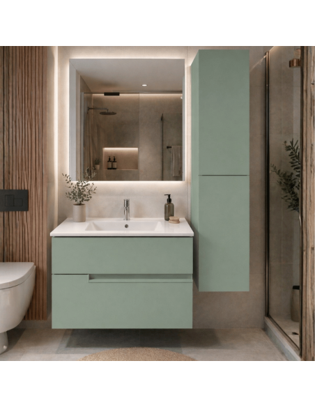 Mueble baño verde Unik Victoria-N ROCA