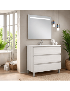 Mueble baño suspendido madera Ebony Inglet 2