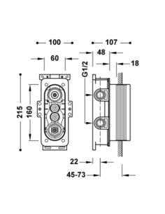 Cuerpo empotrado Therm-Box TRES 2