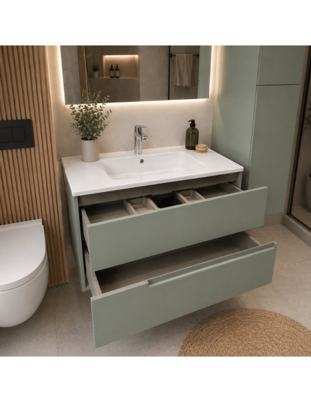 Mueble baño Unik Victoria-N ROCA (Abierto)
