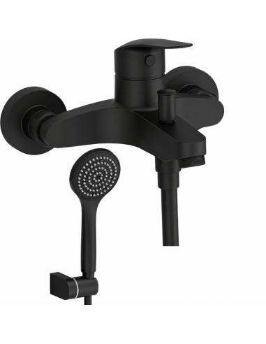 Grifo bañera negro Base Plus TRES