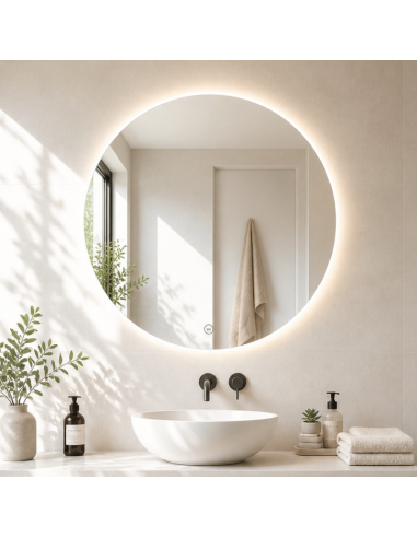 Espejo baño redondo con luz led Soul