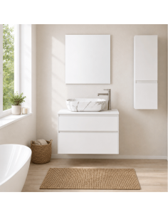 Mueble baño suspendido blanco Manning