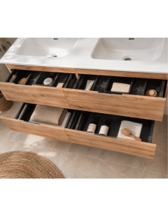 Mueble lavabo doble madera Karma 2