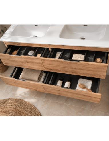 Mueble lavabo doble madera Karma (Interior)