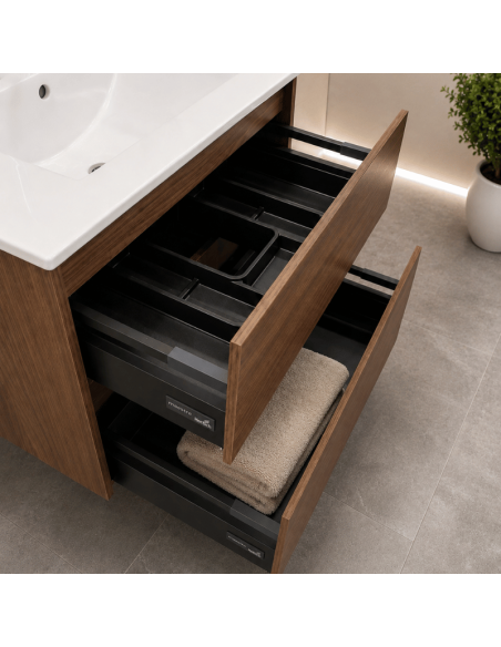 Mueble baño suspendido color congo Montreal