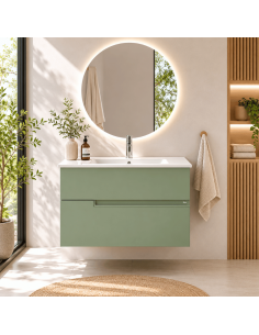 Mueble baño verde Unik Victoria-N ROCA