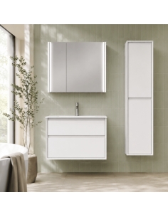 Mueble baño suspendido blanco MARCO 2