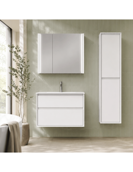 Mueble baño suspendido blanco MARCO