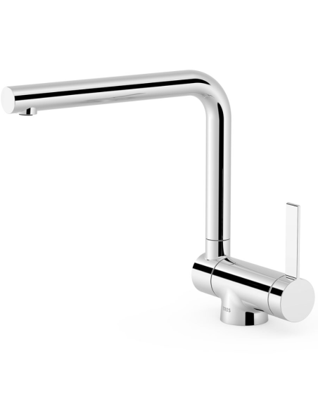 Grifo cocina abatible cromado TRES | Pereda