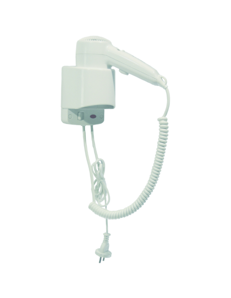 Secador de pelo de pared blanco MEDICLINICS