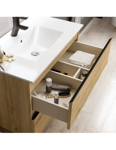 Mueble baño suspendido Black Inglet (Interior)