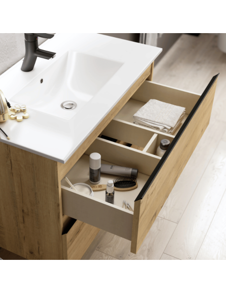 Mueble baño suspendido Black Inglet (Interior)