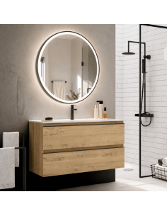 Mueble baño suspendido Black Inglet