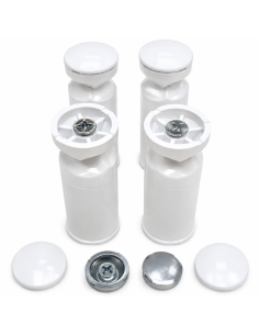 Soportes radiador toallero blanco Zeta TECNA