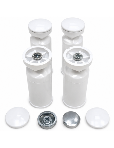 Soportes radiador toallero blanco Zeta TECNA