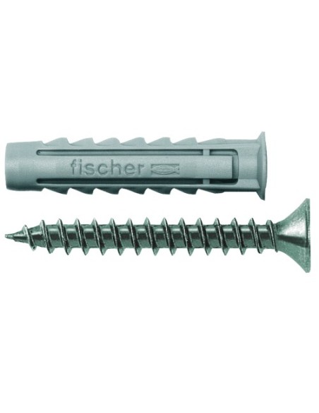 Taco + tornillo FISCHER SX 6x30 mm 50 uds. Principal