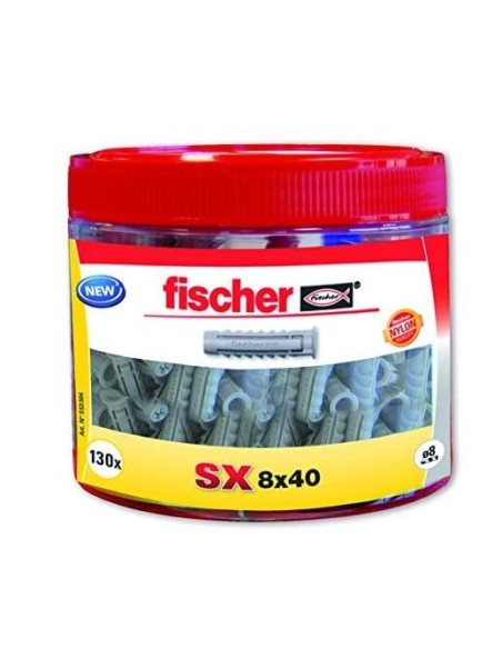 Taco FISCHER SX 8x40 mm Round Box 130 uds. Embalaje