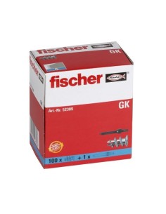 Taco pladur + tornillo FISCHER GK 100 uds. Principal 2