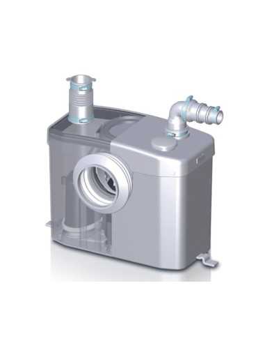 Triturador SFA Sanitop. Entrada y salida agua