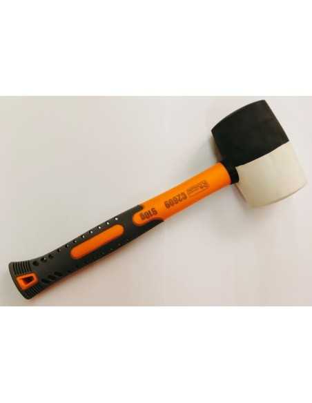 Maza goma blanca y negra 60mm diámetro. Principal