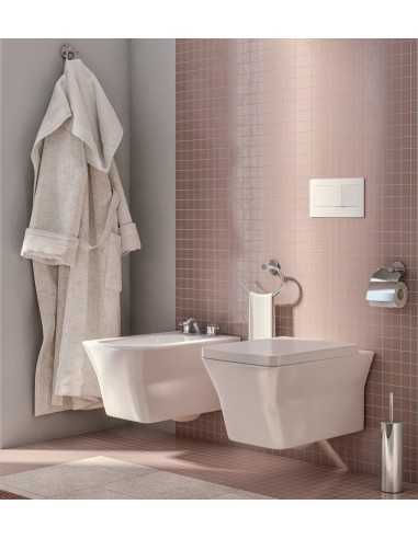 Percha baño doble FELCE en Cromo. Ambiente