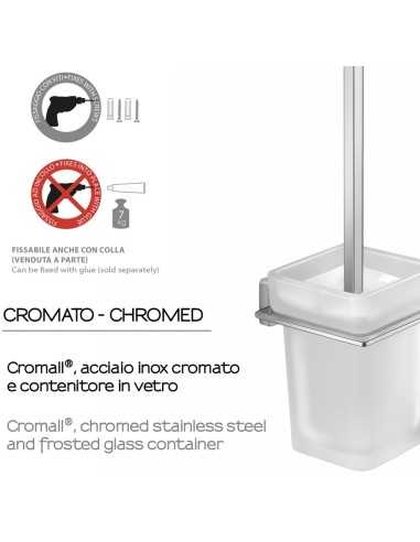 Escobillero baño pared ATENA. Montaje