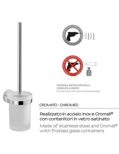 Escobillero baño Pared G-EROS. Montaje