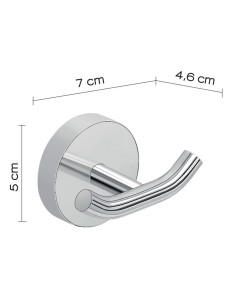 Percha baño doble G-EROS. Principal 2