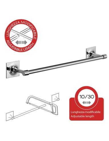 Toallero baño 30 cm WIZARD adhesivo. Opción de cortar