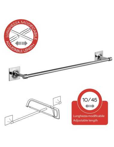 Toallero baño 45 cm WIZARD adhesivo. Instrucciones de corte