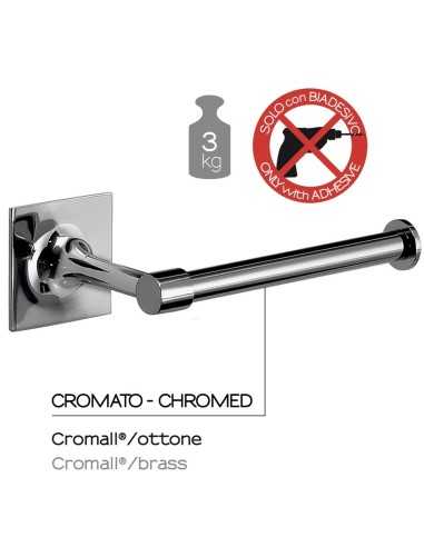 Portarrollos baño WIZARD adhesivo. Montaje