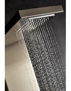 Conjunto de ducha termostatico 25 cm Nite negro · Pereda