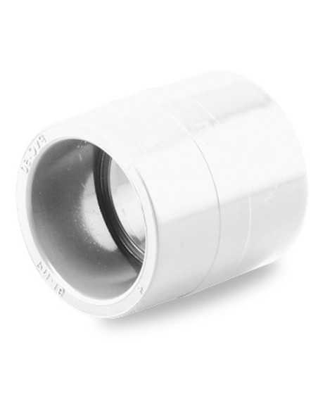 Manguito PVC presión 20 mm Blanco (Pegar). Principal Manguito PVC presión 20 mm Blanco (Pegar). Principal