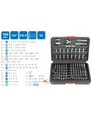 Juego 100 puntas SUPER-EGO. Detalle