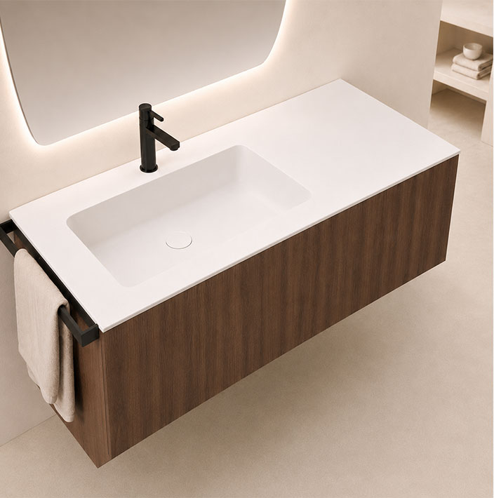 Encimeras con lavabo integrado a medida
