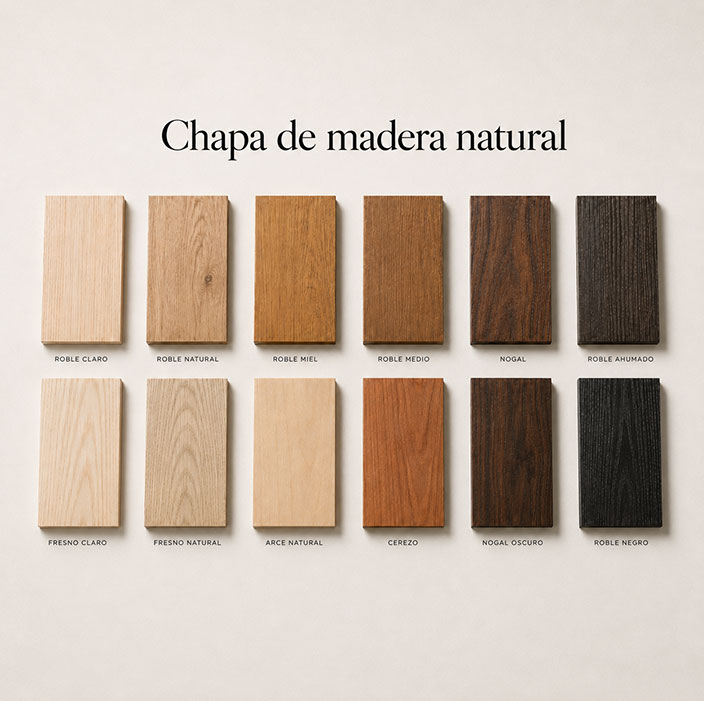 Chapa de madera natural